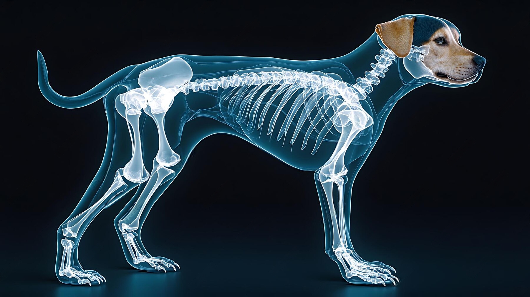 how many bones are in a dog's body